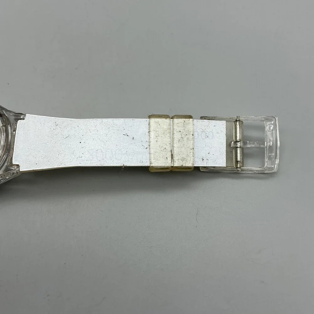 Vintage Citibank Millennium 2000 Mens Watch 34mm White Band New Battery